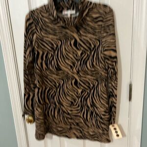 Zebra Camel Sawyer Top
